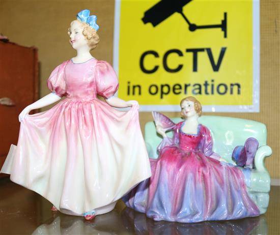 2 Royal Doulton figures